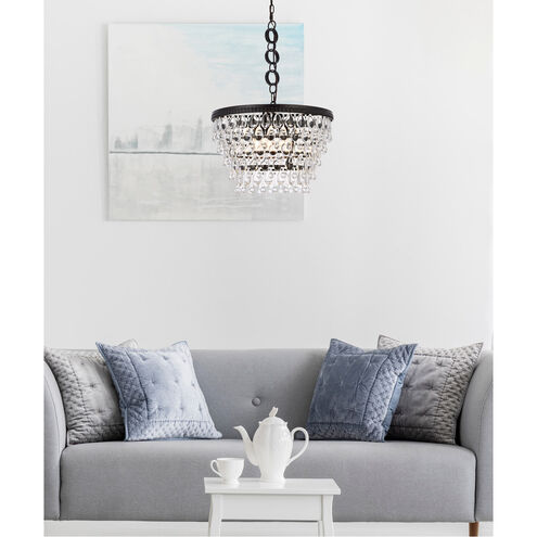 Nordic 5 Light 19 inch Black Pendant Ceiling Light