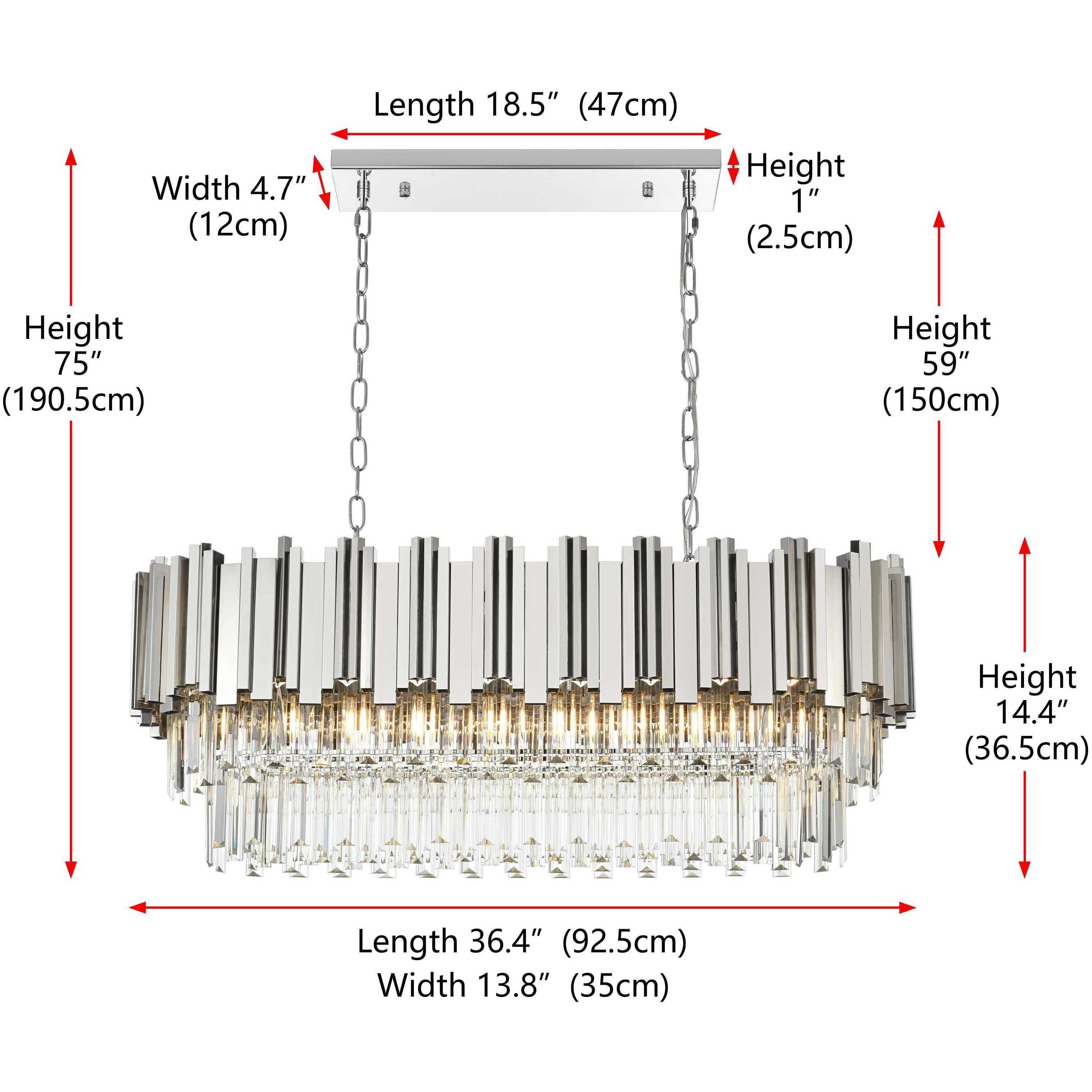 Willow 9 Light 14 inch Chrome Chandelier Ceiling Light