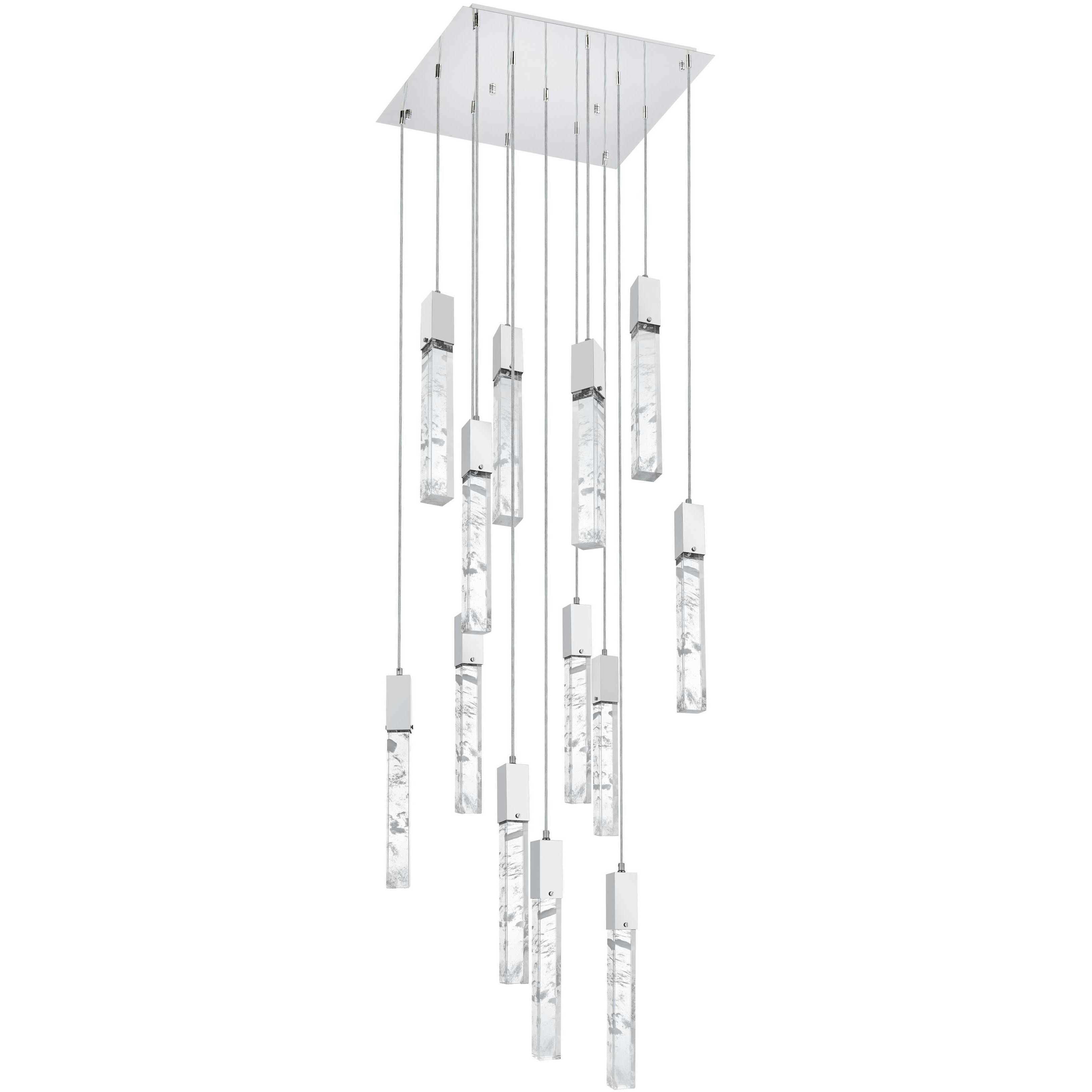 Aurora 13 Light 26 inch Chrome Pendant Ceiling Light