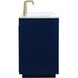Blake 60 X 22 X 34 inch Blue Vanity Sink Set