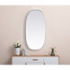 Brynn 48 X 24 inch Silver Mirror in 24 x 48