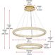 Bowen 2 Light 35.5 inch Satin Gold Chandelier Ceiling Light