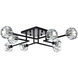 Eren 8 Light 31 inch Black Flush Mount Ceiling Light
