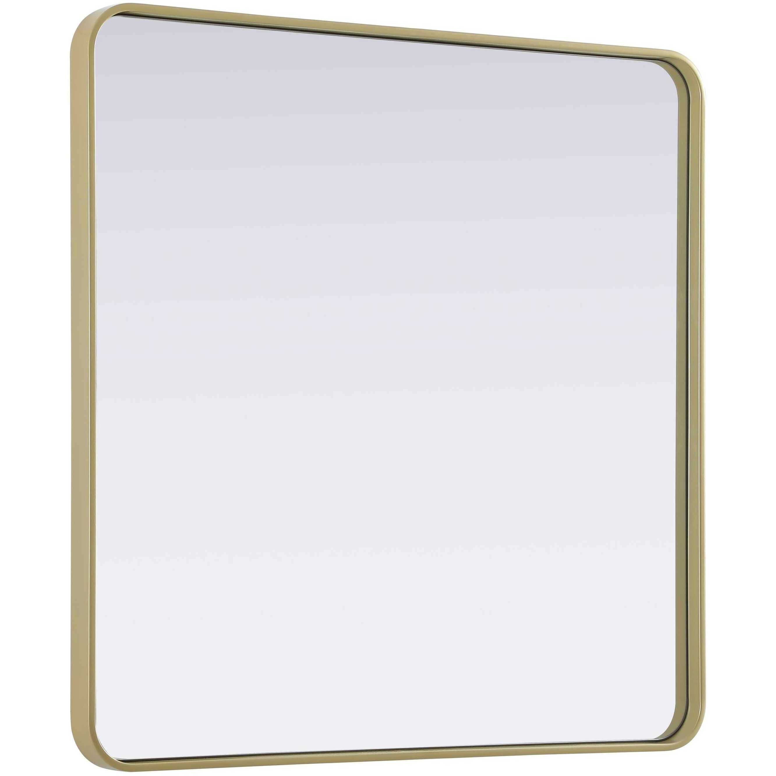 Remy 36 X 36 inch Brass Mirror