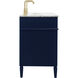 Williams 60 X 35 inch Blue and Brush Gold Vanity Sink Set