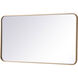 Evermore 40 X 22 inch Brass Mirror