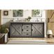 Austin 72 X 34 inch Rustic Grey Bathroom Vanity Cabinet