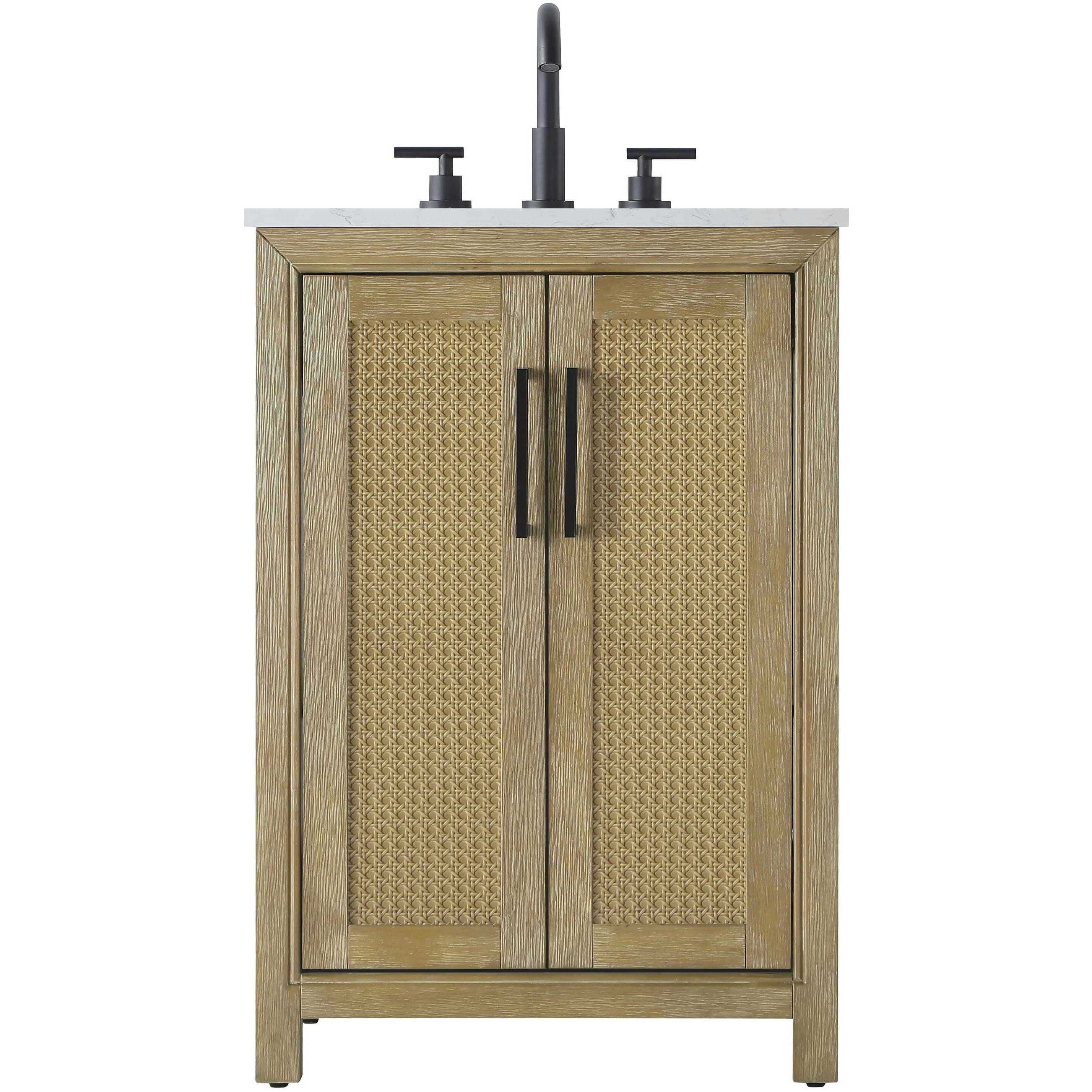 Alina 24 X 35 inch Linen Oak Bathroom Vanity Cabinet