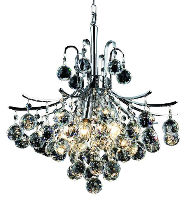 Toureg 6 Light 16 inch Chrome Dining Chandelier Ceiling Light in Royal Cut