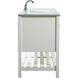 Theo 60 X 22 X 34 inch White Vanity Sink Set
