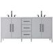 Millie 72 X 35 inch Grey Bathroom Vanity Cabinet