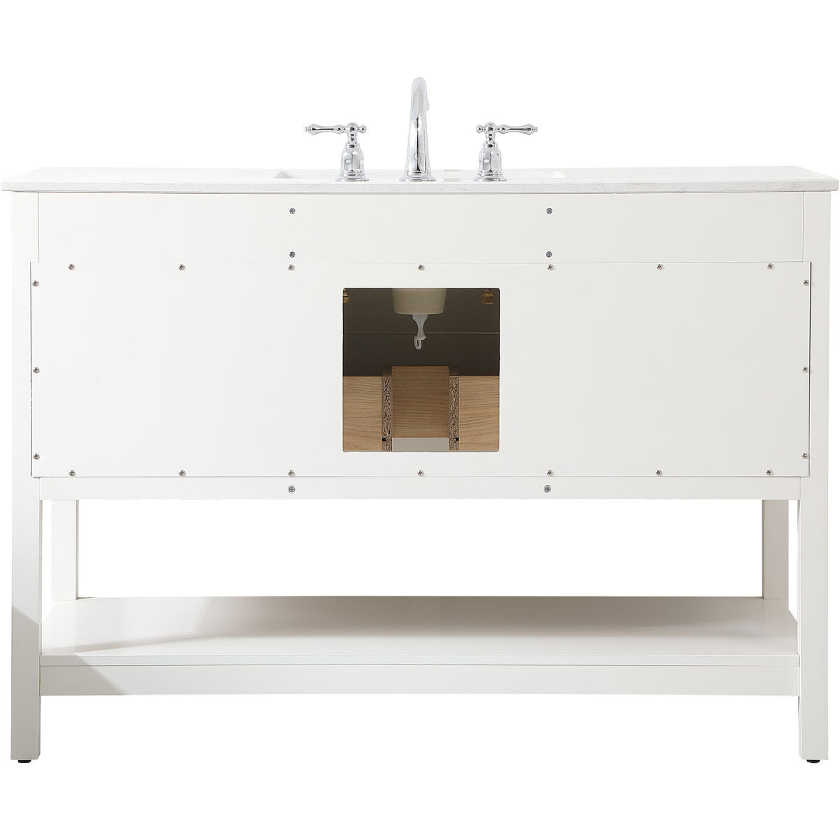 Sinclaire 48 X 22 X 34 inch White Vanity Sink Set