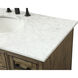 Americana 42 X 22 X 35 inch Driftwood Vanity Sink Set