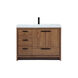 Wyatt 42 X 22 X 34 inch Walnut Brown Vanity Sink Set