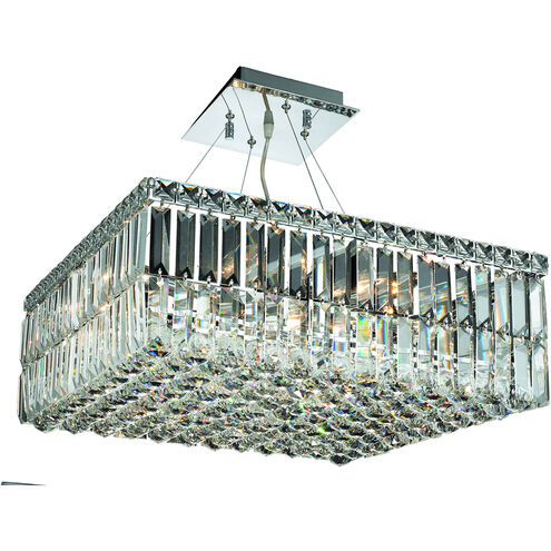 Maxime 12 Light 20 inch Chrome Dining Chandelier Ceiling Light in Royal Cut