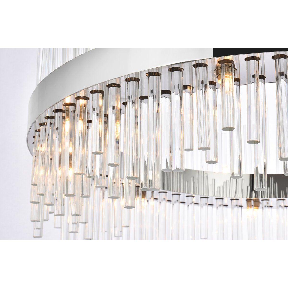 Elegant Lighting 3000D36C Dallas 20 Light 36 inch Chrome Chandelier Ceiling Light