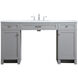 Cooper 60 X 19 X 34 inch Grey Vanity Sink Set