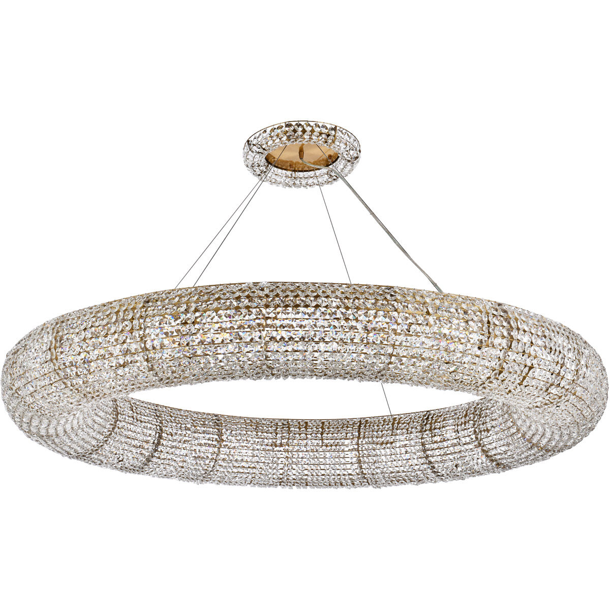 Paris 24 Light 59 inch Brass Chandelier Ceiling Light in Gold