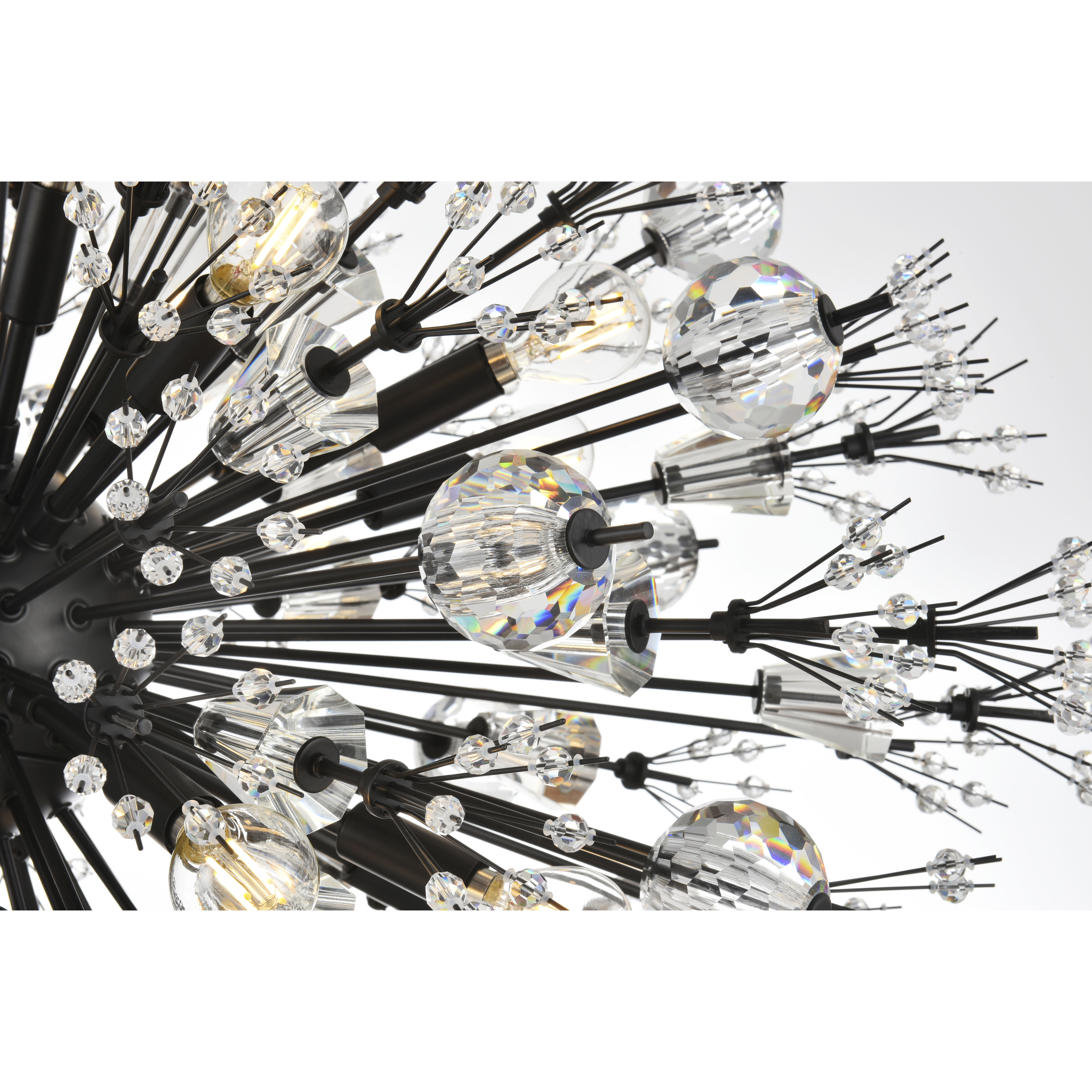 Vera 24 Light 36 inch Black Pendant Ceiling Light