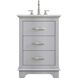 Knox 24 X 34 inch Grey Bathroom Vanity Cabinet
