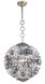 Bellagio 1 Light 18 inch Antique Silver Leaf Pendant Ceiling Light, Urban Classic