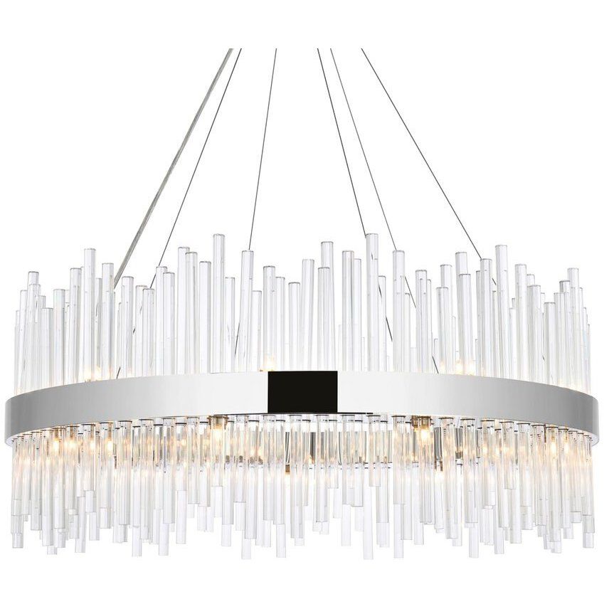 Dallas 20 Light 36 inch Chrome Chandelier Ceiling Light