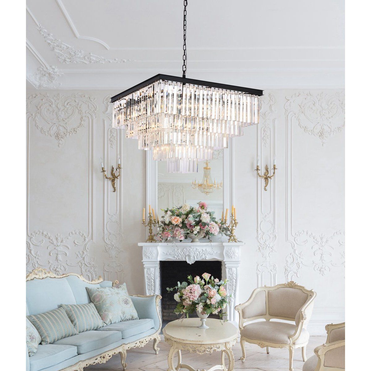 Sydney 21 Light 34 inch Matte Black Chandelier Ceiling Light