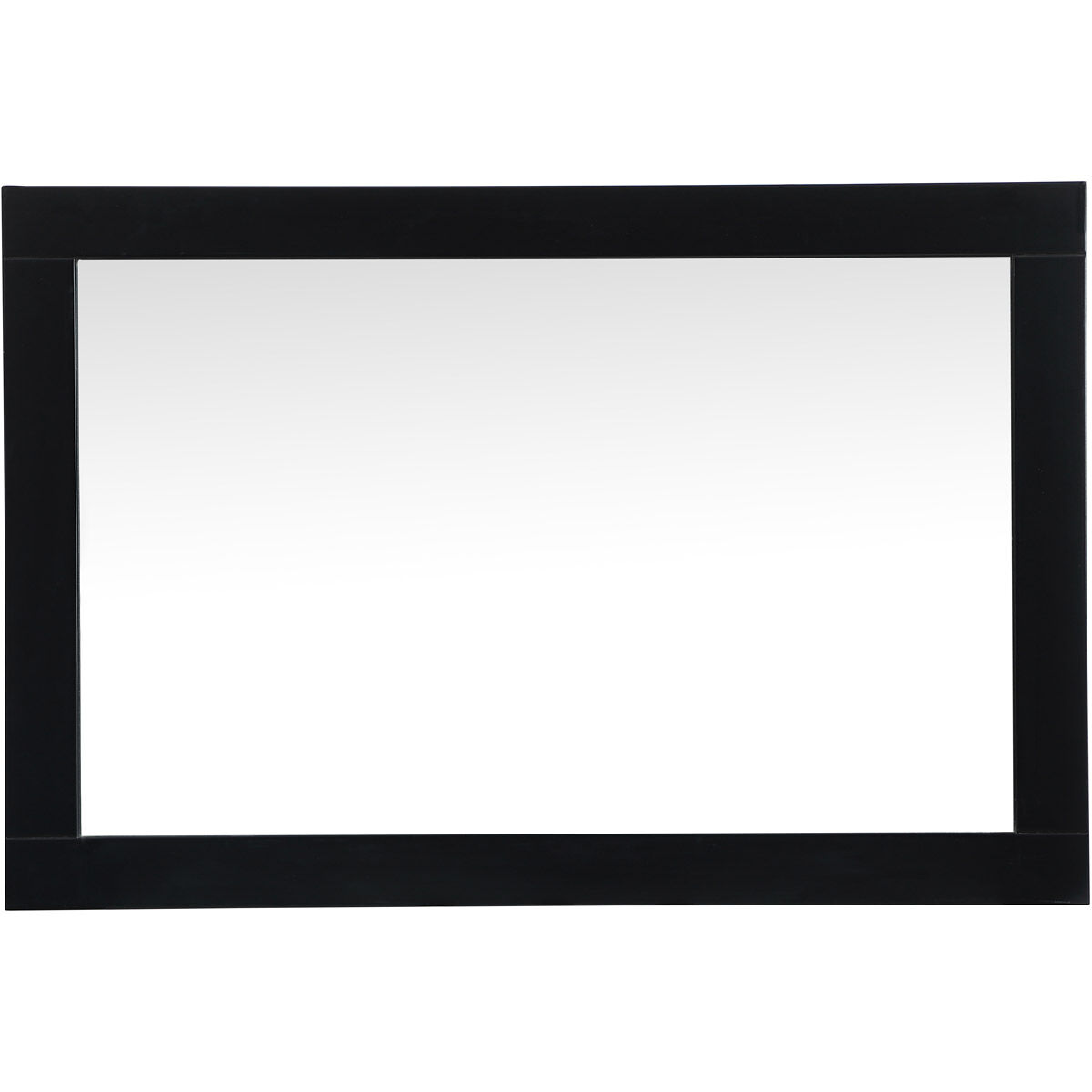 Aqua 36 X 24 inch Black Vanity Mirror