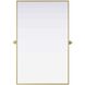 Amoura 48 X 30 inch Brass Mirror