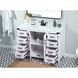 Grant 48 X 19 X 34 inch White Vanity Sink Set