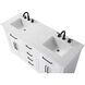Remington 60 X 35 inch White Bathroom Vanity Cabinet