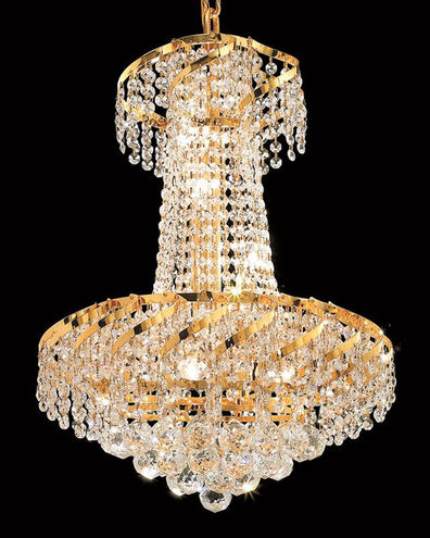 Belenus 6 Light 18 inch Gold Dining Chandelier Ceiling Light in Royal Cut