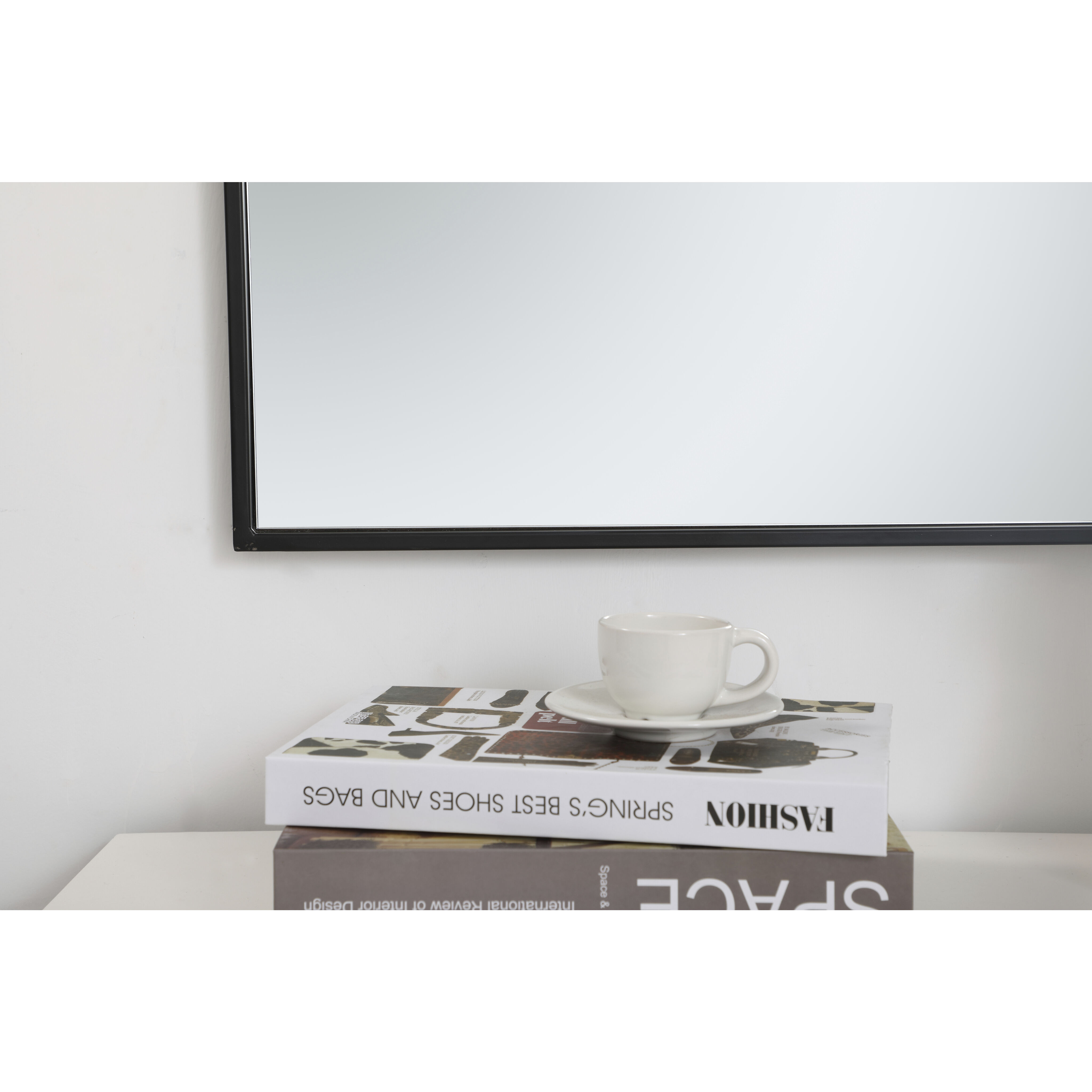 Monet 36 X 30 inch Black Wall Mirror