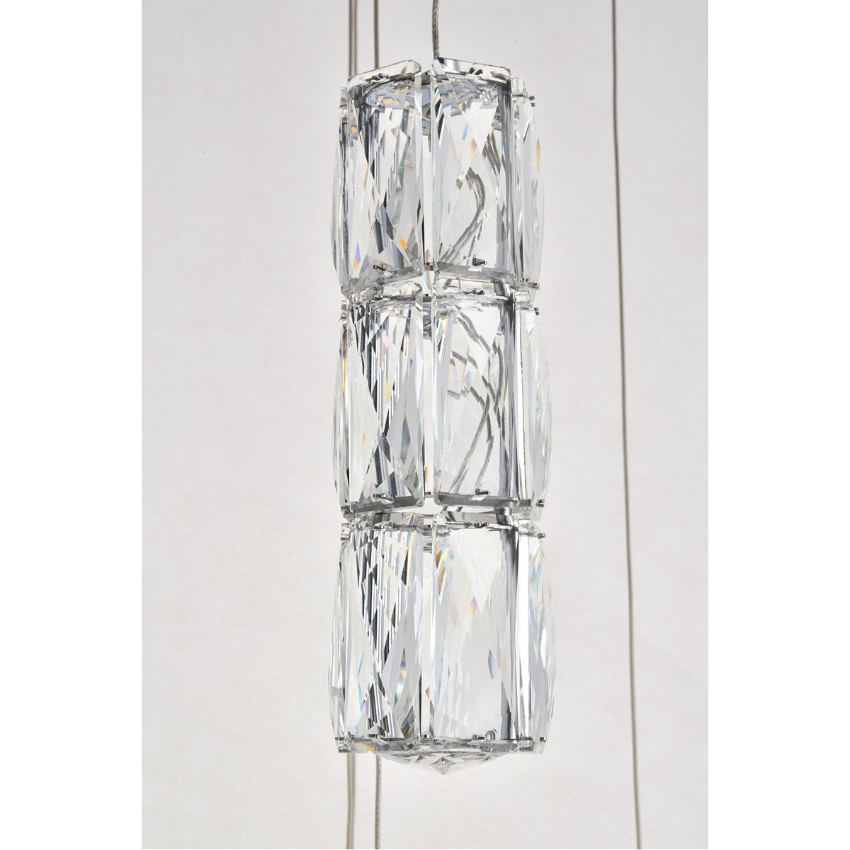 Polaris LED 24 inch Chrome Chandelier Ceiling Light
