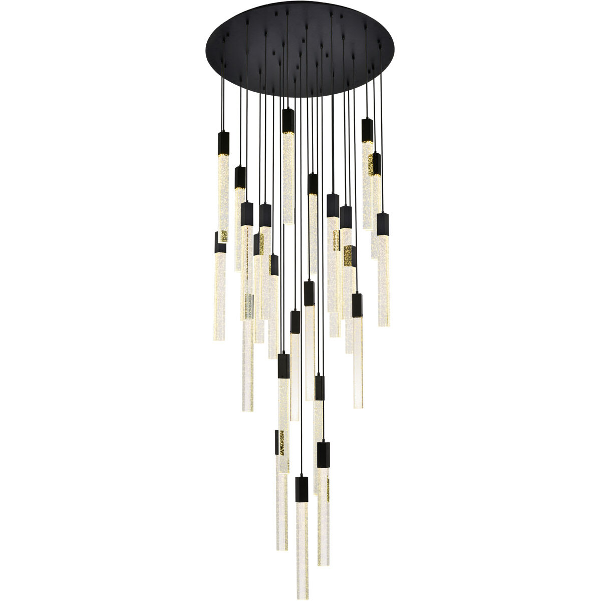 Weston 25 Light 42 inch Black Pendant Ceiling Light