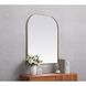 Blaire 36 X 34 inch Brass Mirror