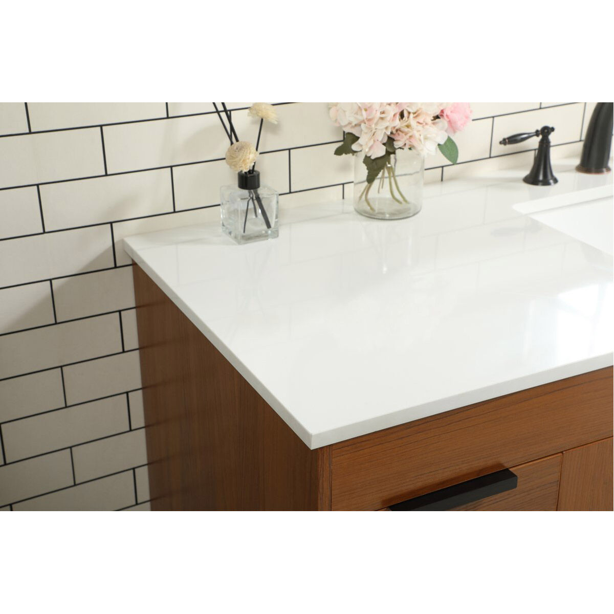 Eugene 60 X 22 X 34 inch Teak Vanity Sink Set