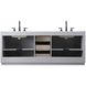 Chase 84 X 34 inch Grey Bathroom Vanity Cabinet