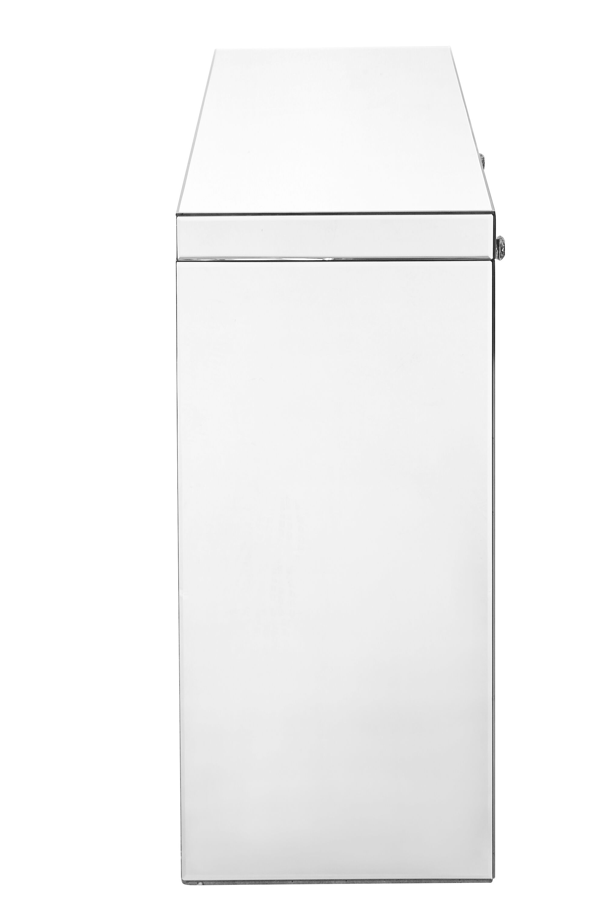 Contempo 39 inch Clear Mirror Console Table