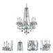 Verona 8 Light 28 inch Chrome Dining Chandelier Ceiling Light in Golden Teak, Royal Cut