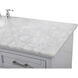 Americana 60 X 22 X 35 inch Grey Vanity Sink Set