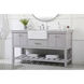 Clement 60 X 22 X 34 inch Grey Bathroom Vanity Cabinet