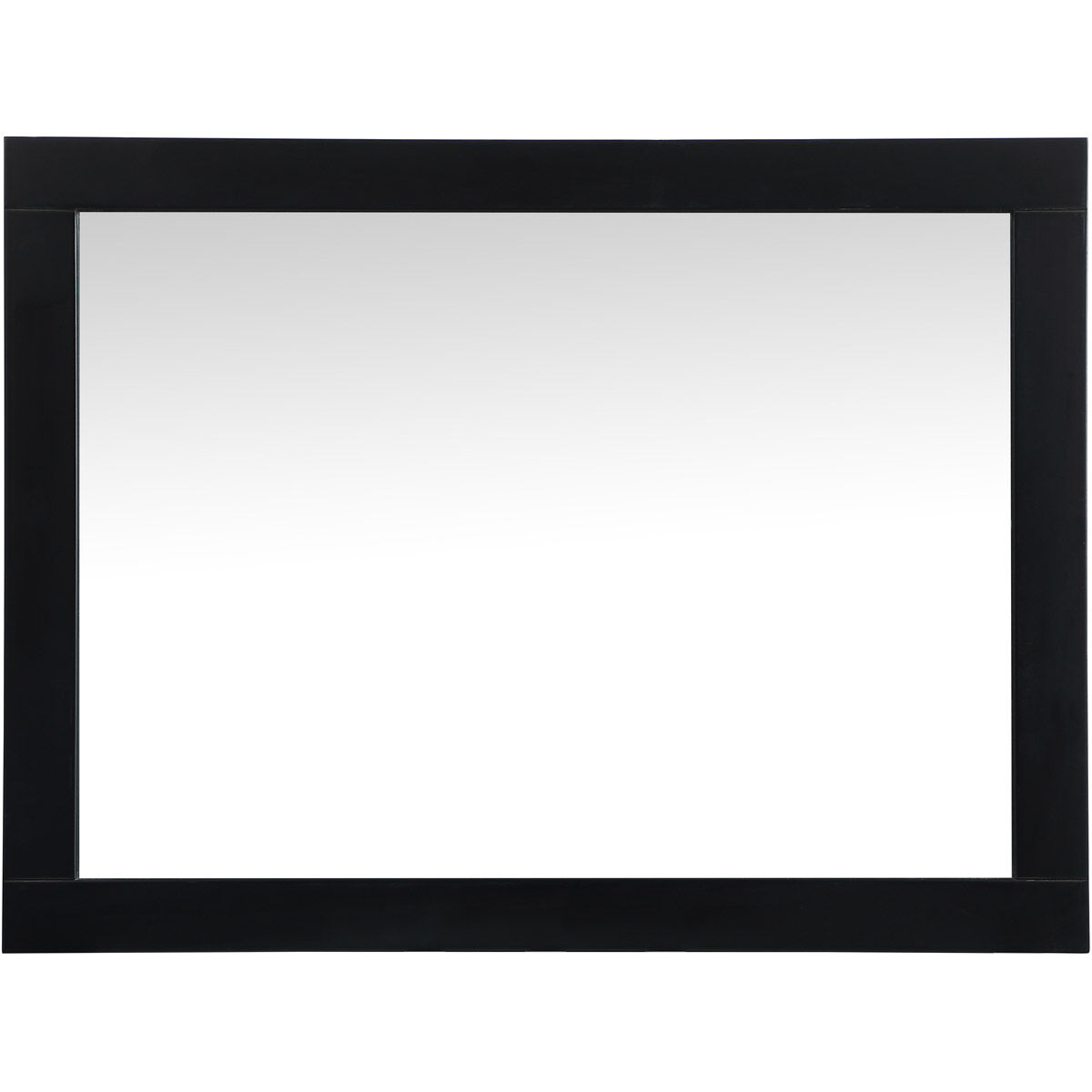 Aqua 36 X 27 inch Black Vanity Mirror