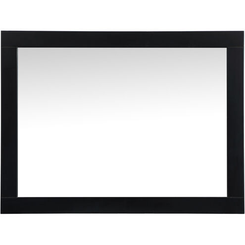 Aqua 36 X 27 inch Black Vanity Mirror