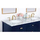 Metropolis 60 X 22 X 34 inch Blue Vanity Sink Set