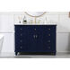 Otto 48 X 21 X 35 inch Blue Vanity Sink Set