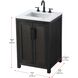 Alina 24 X 35 inch Chocolate Oak Bathroom Vanity Cabinet