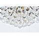 Toureg 6 Light 19 inch Black and Clear Flush Mount Ceiling Light
