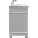 Wesley 60 X 22 X 35 inch White Vanity Sink Set
