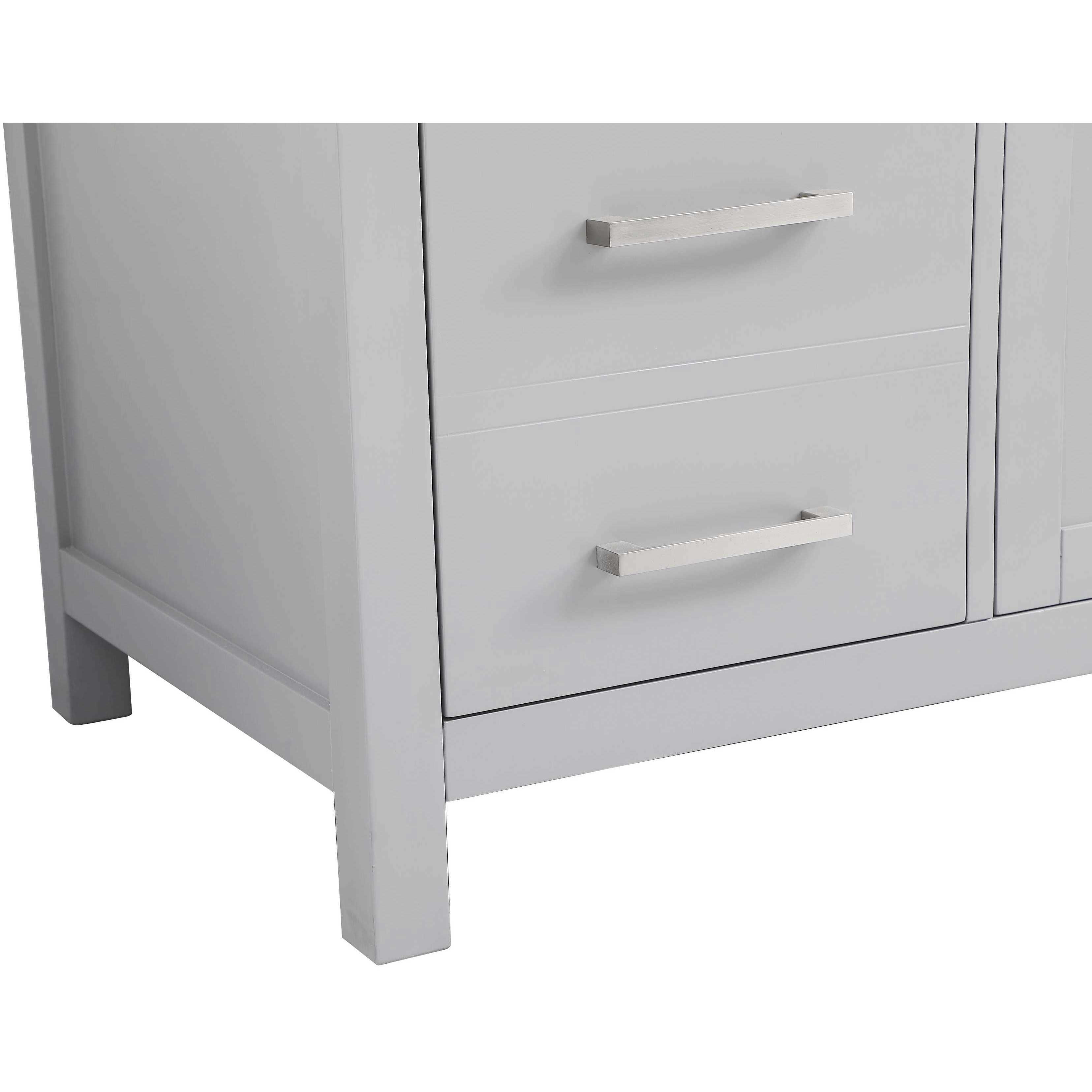 Lewis 60 X 22 X 34 inch Grey Vanity Sink Set